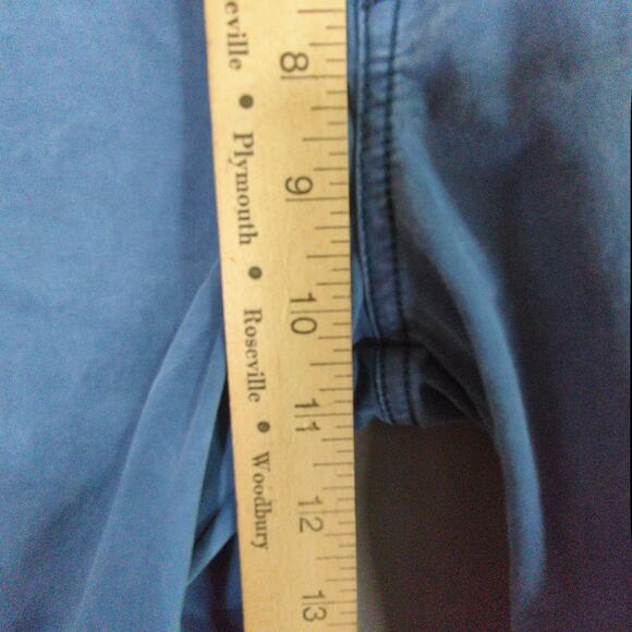 Peter Millar Pants Mens 34x31 Blue Chino Hemmed Stretch 5 Pocket - Picture 6 of 11